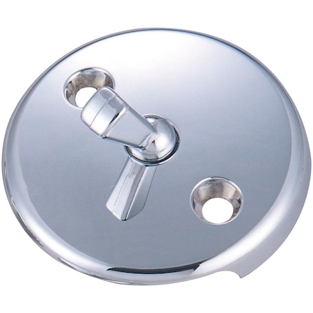 Pioneer Industries Bath Waste And Overflow-Trip Lever Face Plate W/Screws, Polished Chrm X-6400031